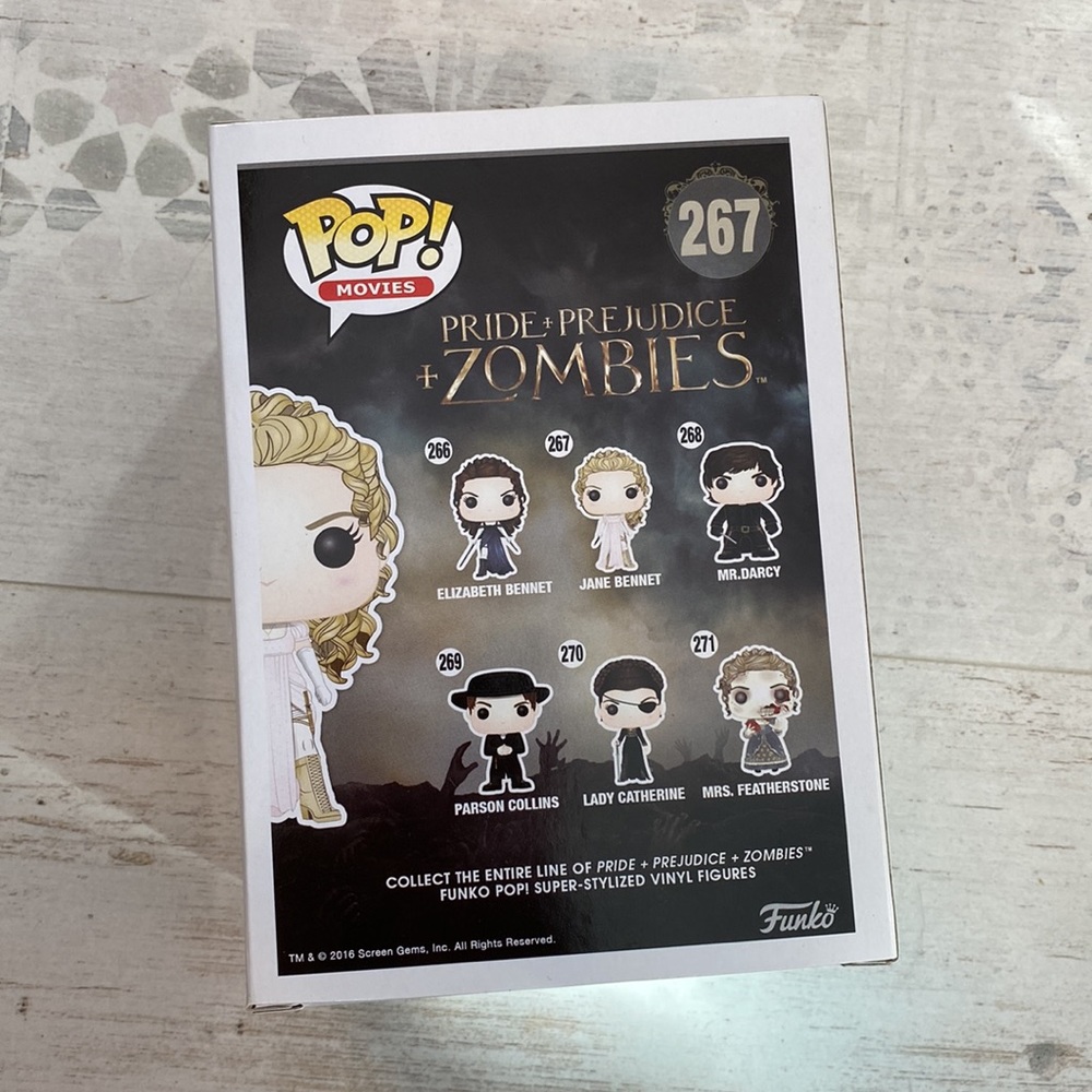 Funko Pop Jane Bennet #267 Pride Prejudice Zombies Figure - Picture 5 of 8